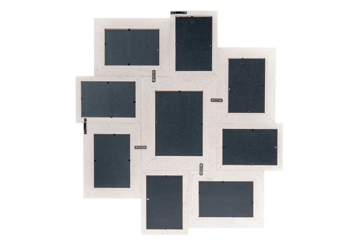 Levandeo® Bilderrahmen Collage 9 Fotos Creme Beige MDF Holz - Bild 5