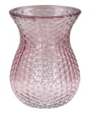 Levandeo® Dekovase Retro Rosa Glas Blumenvase Bild 2
