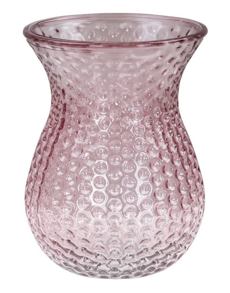 Levandeo® Dekovase Retro Rosa Glas Blumenvase - Bild 2
