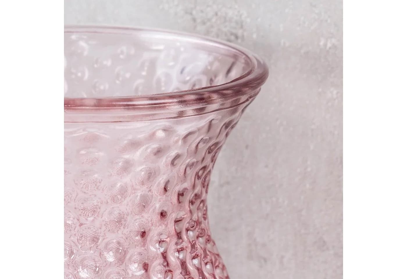 Levandeo® Dekovase Retro Rosa Glas Blumenvase - Bild 4