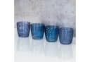 Levandeo® Teelichthalter 8er Set Blau Glas Retro Bild 4