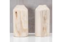 Levandeo® Dekovase 2er Set Naturholz Vase für Trockenblumen Bild 3