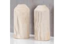 Levandeo® Dekovase 2er Set Naturholz Vase für Trockenblumen Bild 4