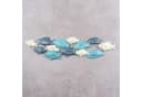 Levandeo® Wandbild Wandskulptur Fische Blau Grau Creme Maritim Bild 1