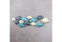 Levandeo® Wandbild Wandskulptur Fische Blau Grau Creme Maritim Bild 3