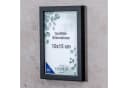 Levandeo® Bilderrahmen 10x15 Schwarz Echtholz Made in EU Bild 1