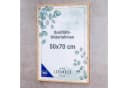 Levandeo® Bilderrahmen Eiche Optik 50x70 cm Acryl Bild 1