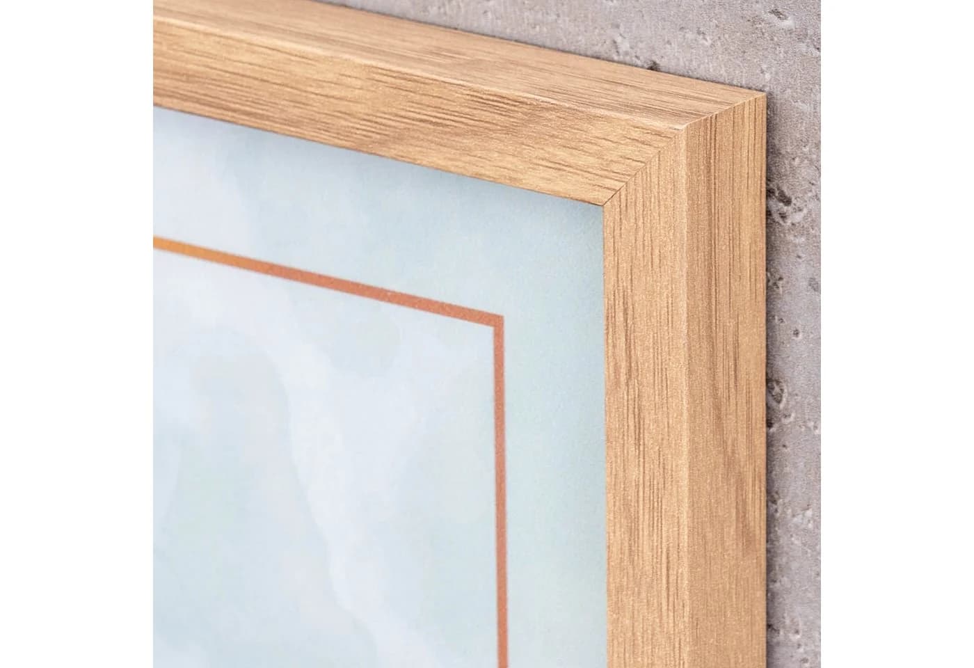 Levandeo® Bilderrahmen Eiche Optik 50x70 cm Acryl - Bild 5