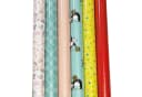 Levandeo® Geschenkpapier Set 6 Rollen Rosa Bunt Konfetti Bild 3