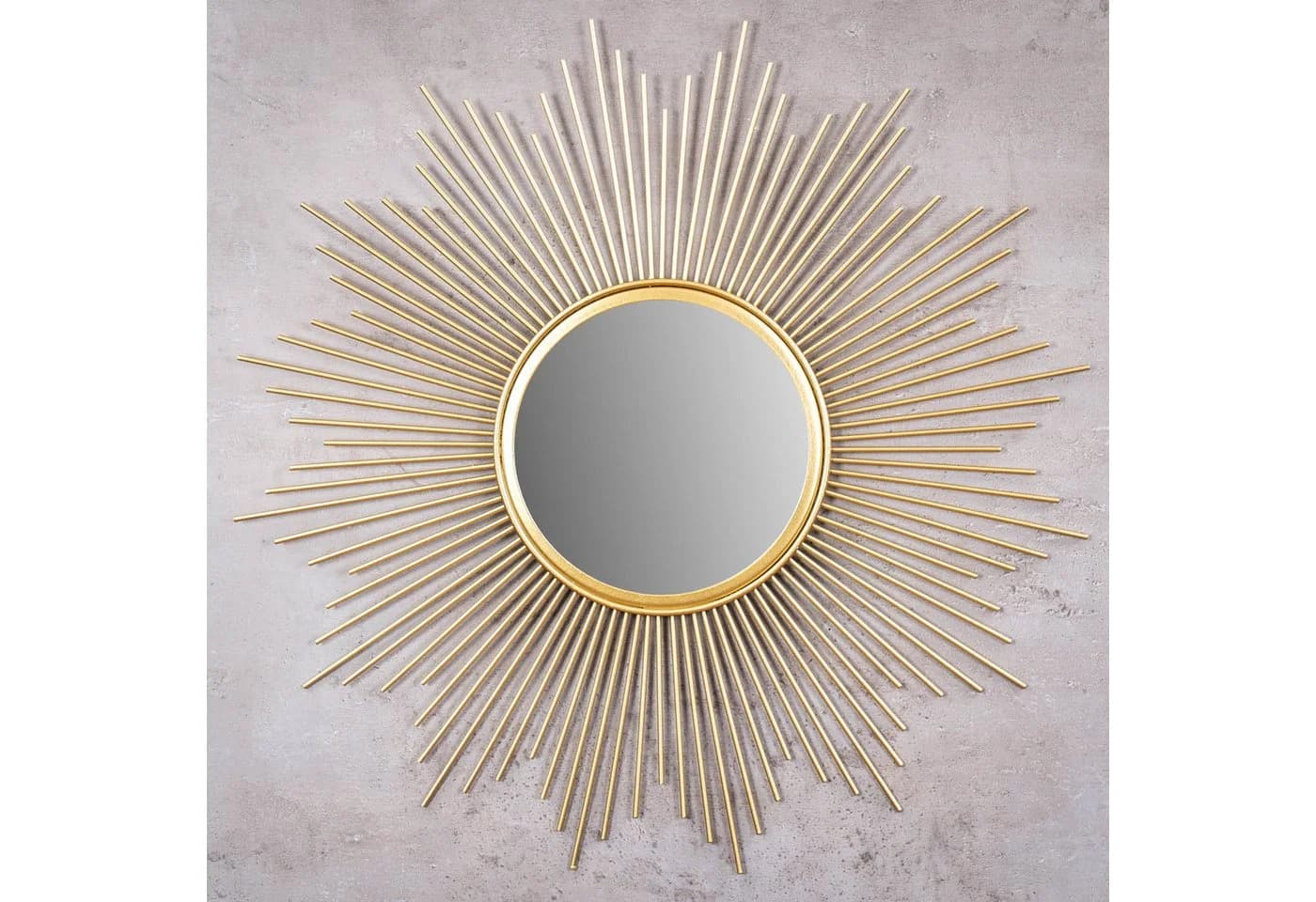 Levandeo® Dekospiegel Gold Boho Sonnenstrahlen Metall - Bild 3