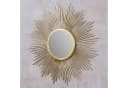 Levandeo® Dekospiegel Gold Boho Sonnenstrahlen Metall Bild 4