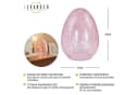 Levandeo® LED Osterei H16cm Rosa Glas Dekolampe Timer Osterdeko Tischlampe Bild 3