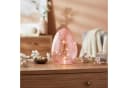 Levandeo® LED Osterei H16cm Rosa Glas Dekolampe Timer Osterdeko Tischlampe Bild 4