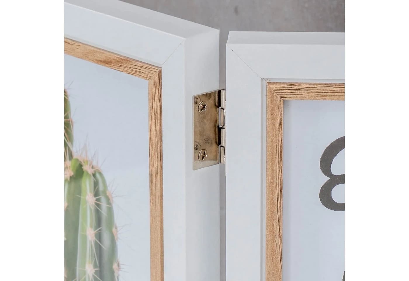 Levandeo® Bilderrahmen 3 Fotos Weiß Eiche MDF Holz - Bild 3