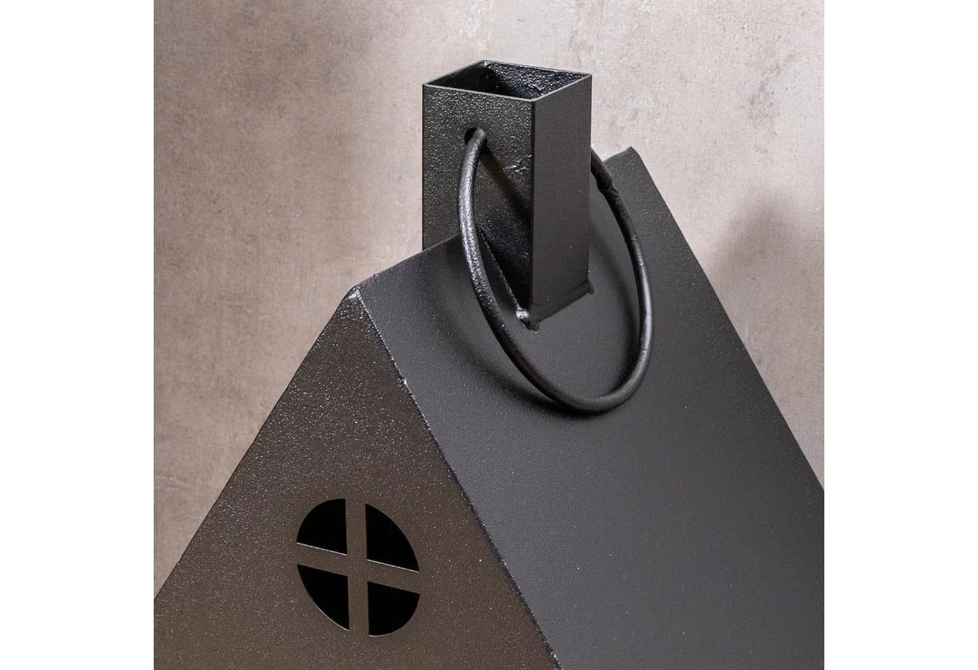 Levandeo® Kerzenlaterne 2er Set Schwarz Metall Deko Windlicht - Bild 5