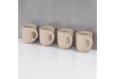 Levandeo® Becher 4er Set Steingut Beige 300ml Bild 5