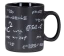 Levandeo® XXL Tasse 850ml Steingut Schwarz Mathematik Bild 2