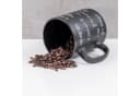 Levandeo® XXL Tasse 850ml Steingut Schwarz Mathematik Bild 4