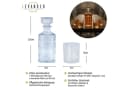Levandeo® Whisky-Set 900ml Karaffe mit 4 Gläsern 300ml Glas Dekanter Bild 1
