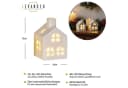 Levandeo® Teelichthalter 2er Set LED Haus Weiß Porzellan Lichthaus Tischdeko Skandi Design Bild 3