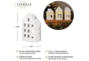 Levandeo® Teelichthalter-Set 3er Weiß Keramik Bild 1