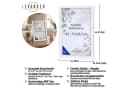 Levandeo® Bilderrahmen A4 Weiß MDF Holz Acrylglas Bild 1