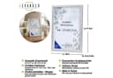 Levandeo® Bilderrahmen A4 Silber MDF Holz Acrylglas Bild 1