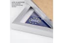 Levandeo® Bilderrahmen A4 Silber MDF Holz Acrylglas Bild 5