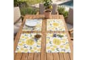 Levandeo® Platzset 4er Set Zitrone Sommer Platzdecke Bild 4