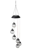 Levandeo® Solar LED Windspiel mit 6 Crackle-Glaskugeln Farbwechsel Bild 1