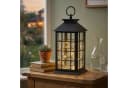 Levandeo LED Laterne Schwarz mit Timer & LED Lichterkette Bild 4