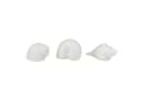 Levandeo® LED Deko Muschel 3er Set Weiß Porzellan Warmweiß Bild 1