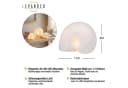 Levandeo® LED Deko Muschel 3er Set Weiß Porzellan Warmweiß Bild 3