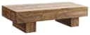 Mid.you Couchtisch Sheesham Massiv Holz Rechteckig Sockel Bild 1