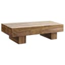 Mid.you Couchtisch Sheesham Massiv Holz Rechteckig Sockel Bild 2