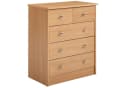 FINEBUY Sideboard 5 Schubladen Modern Braun Spanplatte Bild 2