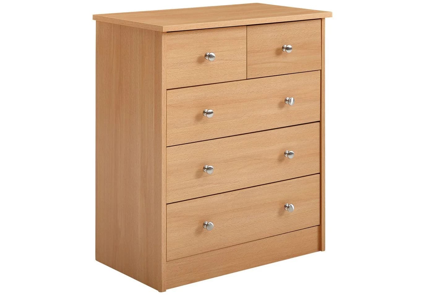 FINEBUY Sideboard 5 Schubladen Modern Braun Spanplatte - Bild 2