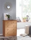 FINEBUY Sideboard 5 Schubladen Modern Braun Spanplatte Bild 3