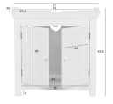 FINEBUY Waschbeckenunterschrank Weiß Modern 2 Türen Bild 4