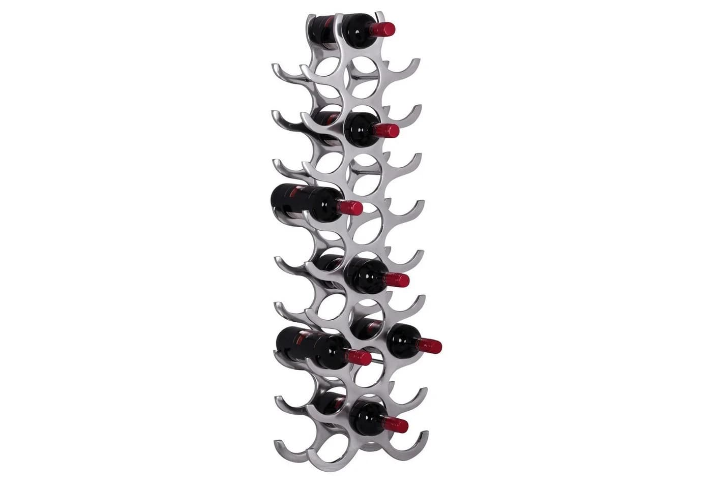 FINEBUY Weinregal FB37848 Design Alu Flammen 27 Flaschen - Bild 5