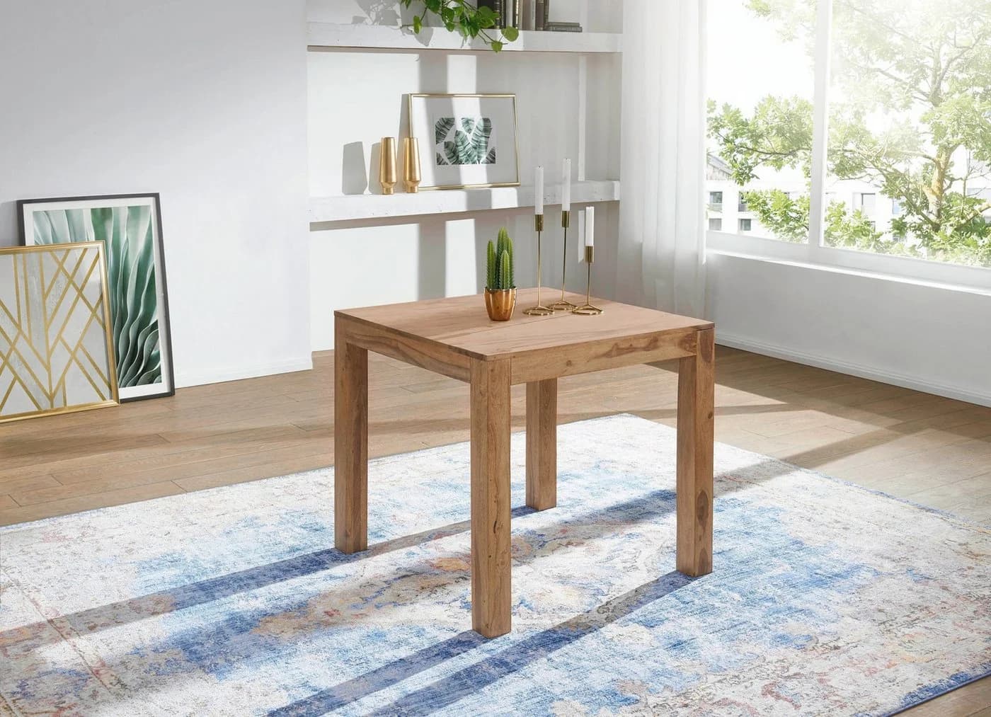 Moderner Esstisch aus Massivholz Akazie - Bild 3