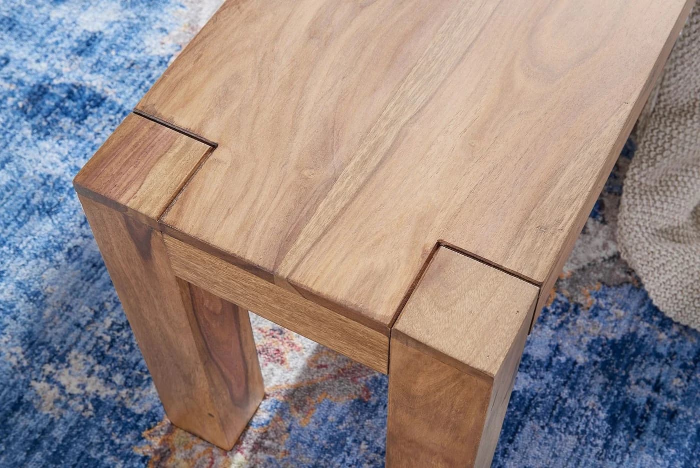 Wohnling Essbank Akazie Massivholz Landhausstil Braun - Bild 5