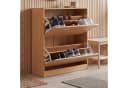 FINEBUY Schuhkipper SuVa2370_1 Schuhschrank Buche Bild 2
