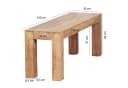 FINEBUY Essbank Massivholz Akazie Landhausstil Bild 5