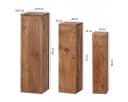 FINEBUY Satztisch 3er Set Akazie Massivholz Modern Bild 2