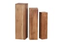 FINEBUY Satztisch 3er Set Akazie Massivholz Modern Bild 5