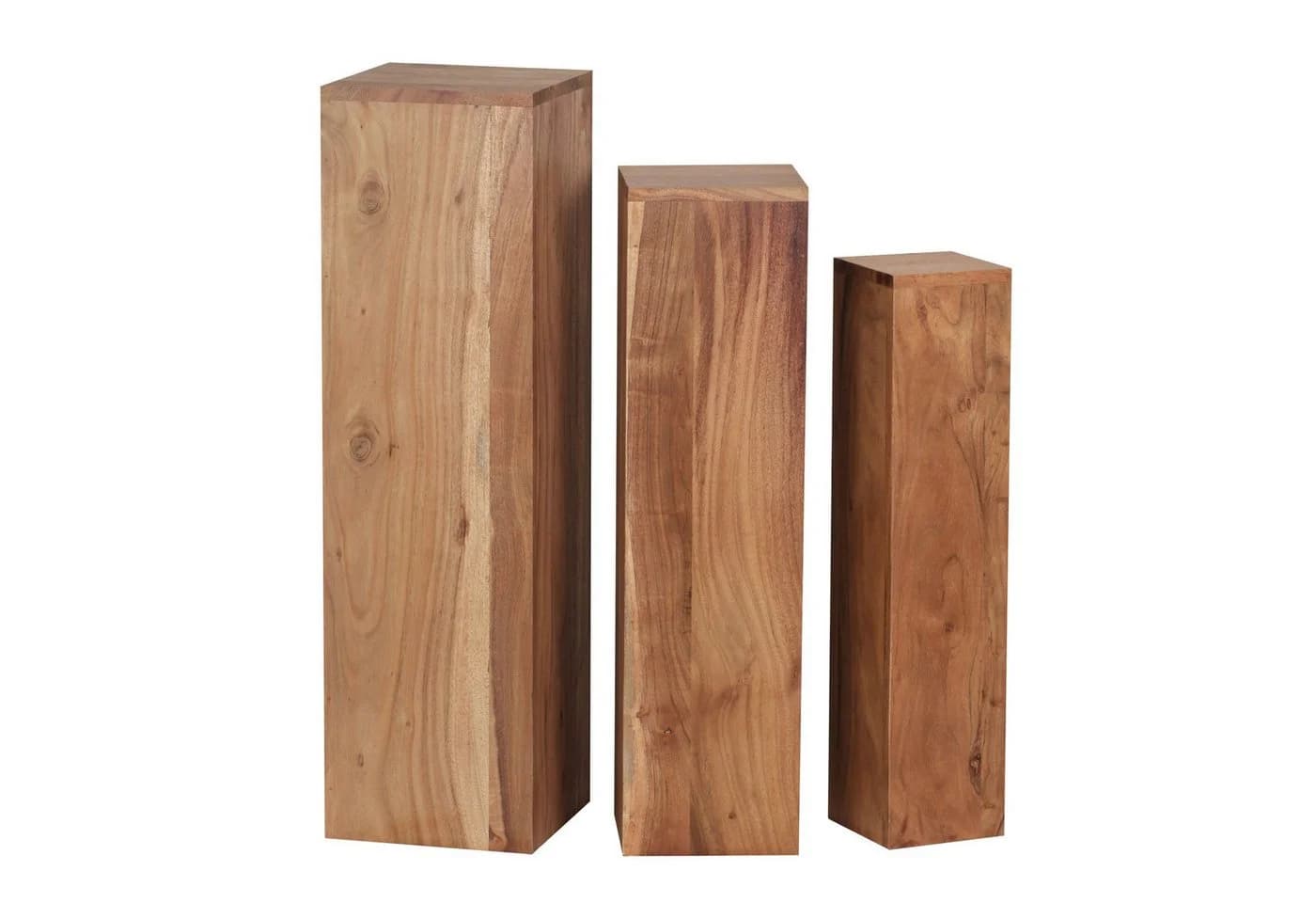 FINEBUY Satztisch 3er Set Akazie Massivholz Modern - Bild 5