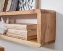 FINEBUY Wandregal 3er Set Akazie Massivholz Landhaus Modern Bild 5