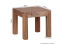 FINEBUY Couchtisch Massivholz Akazie 45x45x40 cm Quadratisch Modern Bild 1