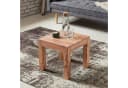 FINEBUY Couchtisch Massivholz Akazie 45x45x40 cm Quadratisch Modern Bild 2